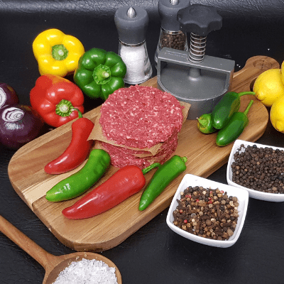 4 Homemade Beef & Chilli Burgers