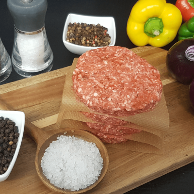 4 Homemade Lamb & Mint Burgers