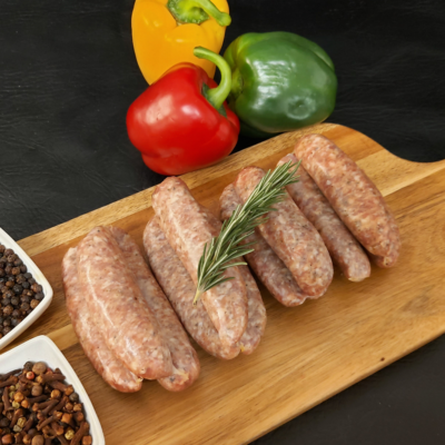 Homemade Sage & Red Onion Sausages